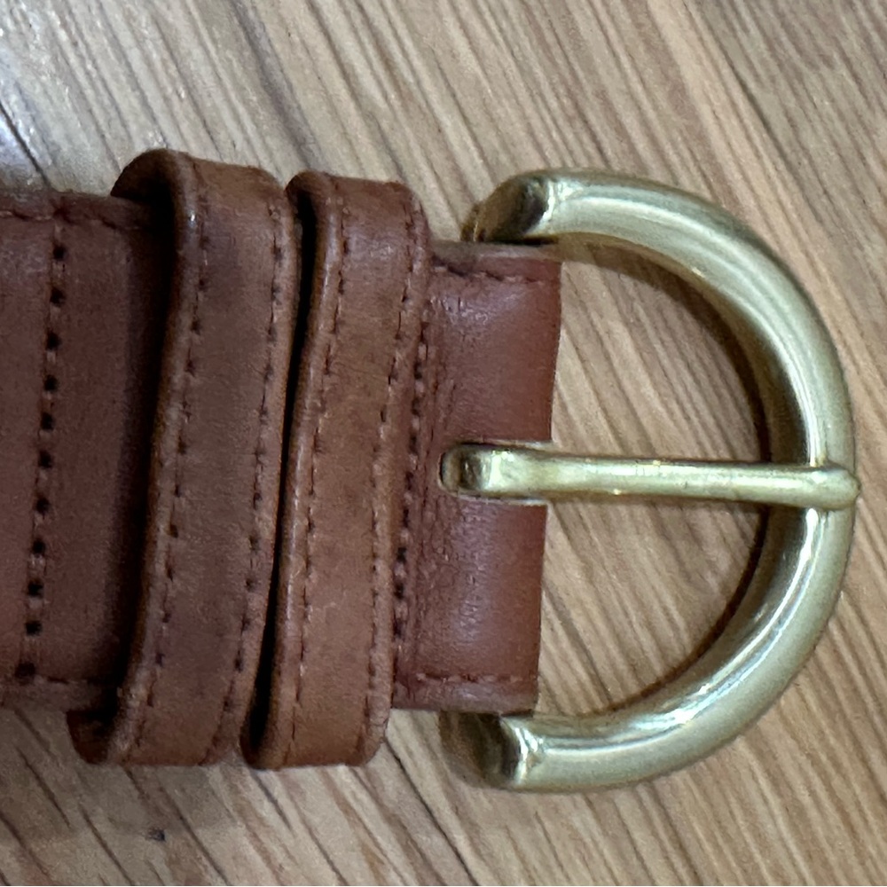 Vintage Coach British Tan Made in USA 8500 Leather Belt Large